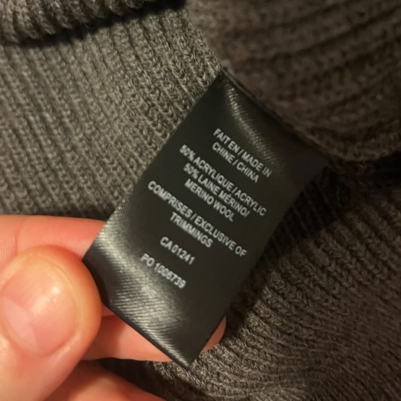 Light brown merino wool V-neck ribbed Grandpa chic vest NWT - Picture 4 of 5